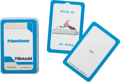 Produktbild von Betzold Präpositionen - Karten für den Magischen Zylinder, Kartenset für Selbstständiges Lernen