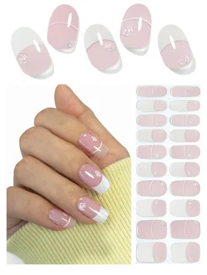 Image de Film pour ongles UV, couleur rose, gel, lot de 20 pièces, kit pour manucure DIY