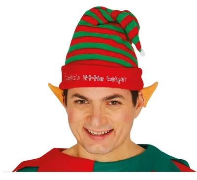 Obrázek produktu pro Funny čepice skřítka pruhovaná Vánoce 2026 vícebarevná