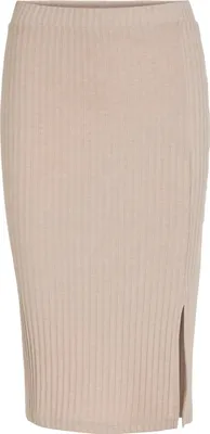 Produktbild von VILA Eleganter Bleistift Rock Gerippt Midi Stretch Skirt Größe: L