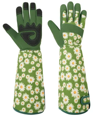 Produktbild von Gartenhandschuhe, dornenfest, lange Manschetten, verstärkte Handfläche, für Gartenarbeit