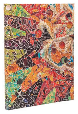 Produktbild von Paperblanks Gaudi's Sun Gaudi's Mosaics Hardcover Journal Ultra Unlined Wrap 144 Pg 120 GSM