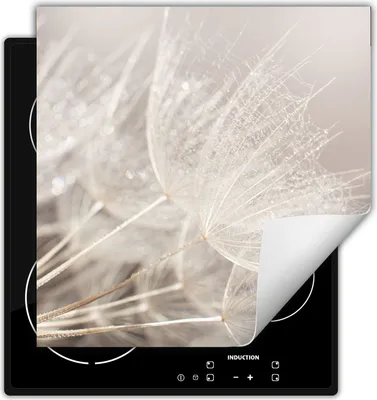 Produktbild von DarHaus Herdabdeckplatte 60x52 cm Anti Rutsch Matte Aufrollbar, grau - Blume