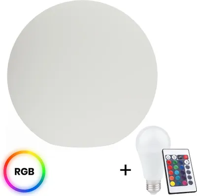 Immagine prodotto di Lampada da giardino a sfera 40 cm RGB con lampadina E27 10W e telecomando IP44 Eko-Light