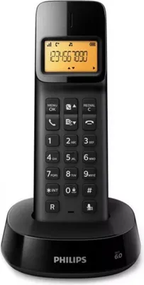 Immagine prodotto di Philips D1601B/01 Telefono cordless 1.6" 300 mAh GAP Nero