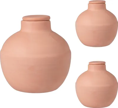 Obrázek produktu pro Relaxdays Ollas, sada 3 ks, 800 ml, hliněné, zavlažování u kořenů, vyvýšené záhony a skleníky, menší ztráty vody, terakota