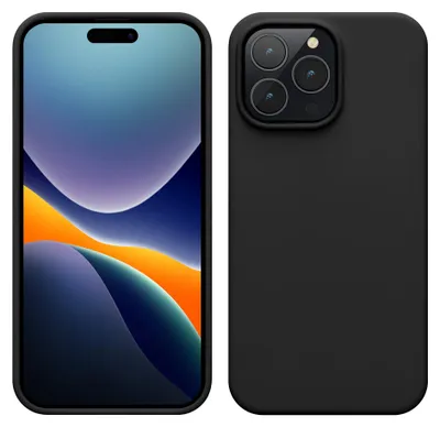 Produktbild von kwmobile Handyhülle für iPhone 14 Pro Max Hülle, für iPhone 14 Pro Max Case - Hülle Silikon - kabelloses Laden - Schwarz