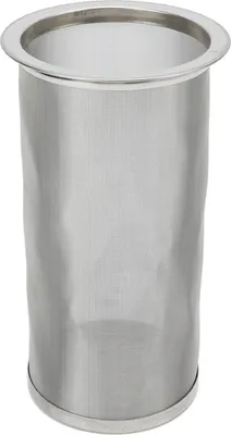 Zdjęcie produktu dla Filtr do kawy Cold Brew, stal nierdzewna, wielokrotnego użytku, szeroki otwór, cylindryczny, z białą uszczelką do herbaty, 8 x 15 cm