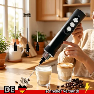 Produktbild von Milchaufschäumer Elektrisch Kabellos 3 Geschwindigkeiten