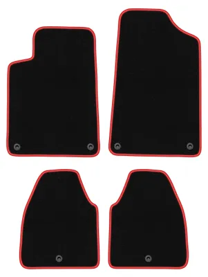Immagine prodotto di Tappetini in velluto Nero/Rosso per Peugeot 607 1999-2010 Set 4 pezzi
