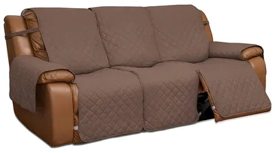 3-Sitzer Couchbezug, umkehrbar, Anti-Rutsch, 175 cm, Braun/Beige