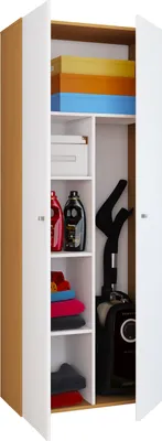 Immagine prodotto di Mobile per bevande | 6 scomparti | Dimensioni: W. 70 x H. 178 x D. 40 cm | Armadio per la casa | Armadio multiuso | Vandol