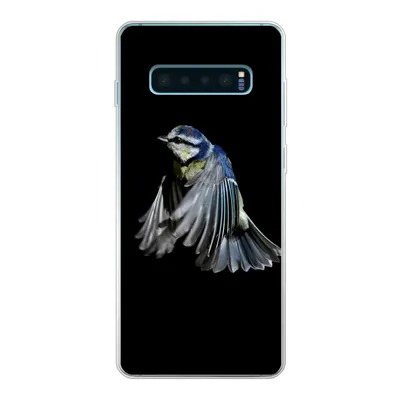 Produktbild von MuchoWow® Handyhülle Schutzhülle Hülle für Samsung Galaxy S10 Plus Vögel - Federn - Schwarz Silikon Softcase Handy Hülle - Schutzhülle