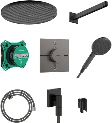 Produktbild von Hansgrohe Raindance Alive S Doucheset Brushed Black Chrome