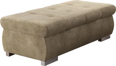 Produktbild von MIRJAN24 Polsterhocker Orkan Groß, Moderne Sitzhocker vom Hersteller, Holzkonstruktion, 120x60x39 cm (Farbe: Lumo 30)