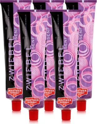 Produktbild von Mautner Zwiebel Senf 200g - Knackig Zwiebelig (5er Pack)