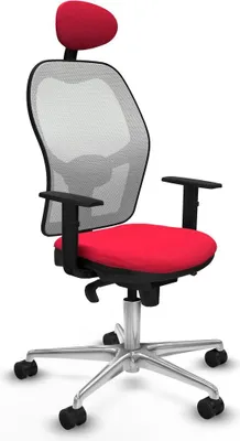 Produktbild von Bürostuhl mit Kopfstütze Jorquera Piqueras y Crespo 1D086N1 Rot