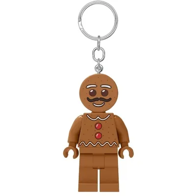 A gingerbread man keychain.