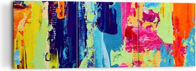 Produktbild von Bild auf Leinwand - Leinwandbild - Abstraktion Design Grafik - 120x40cm - Wand Bild - Wanddeko - Leinwanddruck - Bilder - Kunstdruck - Wanddekoration - Leinwand bilder - Wandkunst - CA120x40-3131