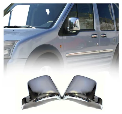 Image de Coques de Rétroviseurs pour Ford Connect Tourneo 2002-2009 en ABS Argent, Image générée par une IA