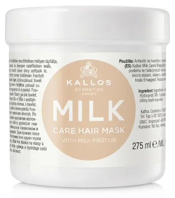Obrázok produktu pre Kallos Cosmetics, maska na vlasy Kallos Milk Care, 275 ml