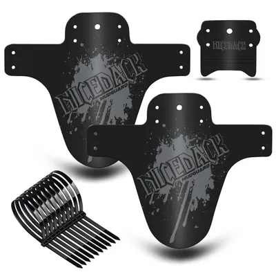 Immagine prodotto di Parafanghi per mountain bike, 2 pezzi, colore grigio chiaro