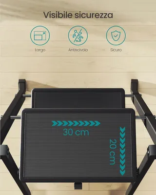 Obrázek produktu pro Žebřík s 3 stupni, nosnost 150 kg, ocelová konstrukce, černý, pro domácí použití