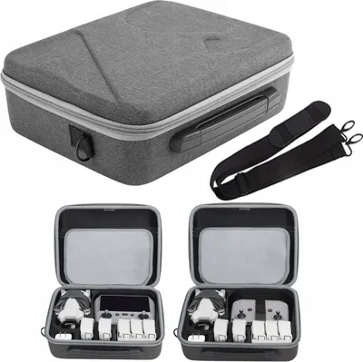 Zdjęcie produktu dla Futerał HARD Case Etui Pokrowiec Walizka na Drona DJI MINI 4 PRO + Pilot + Akumulatory + Akcesoria / N4P-B698-D