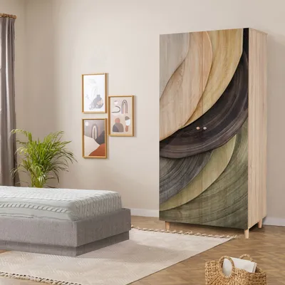 Produktbild von Skye Decor, Lidya 2 -977, Kleiderschrank, Sonomo, 100 % MELAMINBESCHICHTETE SPANPLATTEN, 90 x 52 x 192 cm