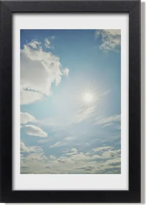 Produktbild von Bild 20x30 MDF-Rahmen, Wandkunst Sonne im Himmel