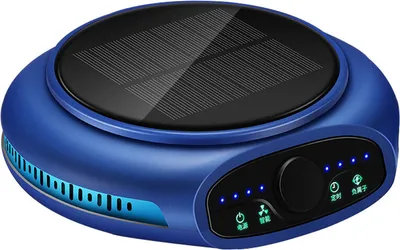 Obrázek produktu pro Čistička vzduchu do auta Solární energie Parfém do auta Multi-filtr Aroma difuzér Automatický režim, modrý