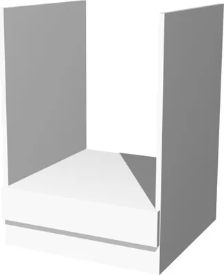 Produktbild von Herdumbauschrank ohne Arbeitsplatte - 60 cm breit - Weiß – Witus