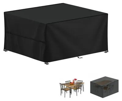 Zdjęcie produktu dla Wodoodporna osłona na meble ogrodowe, wykonana z tkaniny Oxford 420D, wymiary 130x100x75 cm - odporna na promieniowanie UV
