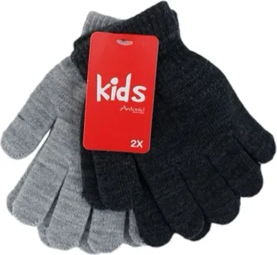 schwarze und graue Handschuhe