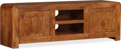 Immagine prodotto di Mobile TV in legno massiccio con finitura color miele 120x30x40 cm
