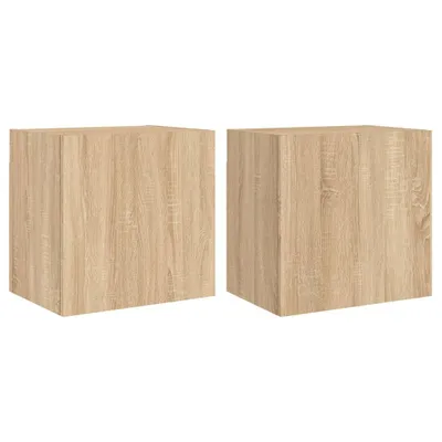 Obrázek produktu pro Nástěnné TV skříňky 2 ks dub sonoma 40,5x30x40 cm kompozit