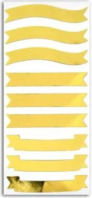 Produktbild von Aufkleber goldenen Banner