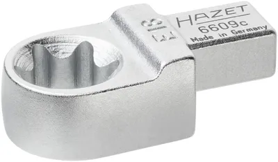Produktbild von Einsteck Ringschlssel 6609C-E18 9 x 12 mm Einsteck-Vierkant massiv Auen TORX Profil SW E18