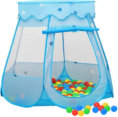 Produktbild von PUEAZU Kinder-Spielzelt Blau 102x102x82 cm - Kinderzelte &59380