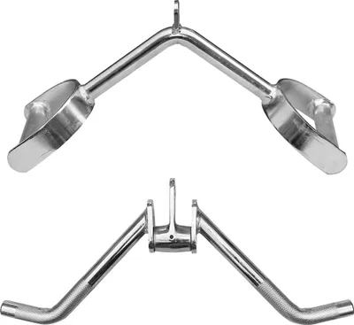 Produktbild von Sporttrend 24 - Seilzug Set Rudergriff mit Hufgriff + Trizeps Curl Griff