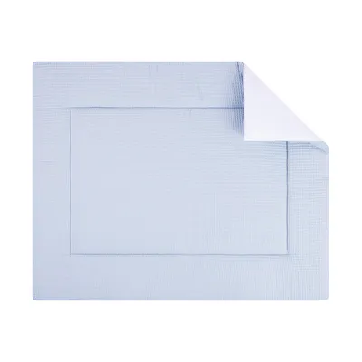 Produktbild von Bink Bedding Pique Laufstallteppich Blue 80 x 100 cm | Babymatte
