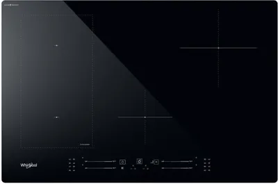 Image de Whirlpool WL S2177 CPNE Table de cuisson à induction encastrable avec 4 foyers, 77 cm, noir