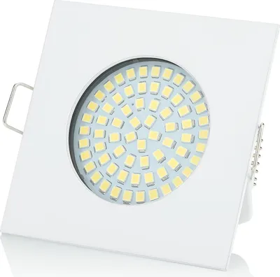 Produktbild von Sweet LED Einbaustrahler flach eckig weiß 3,5W warmweiß 330lm Einbauspot Strahler