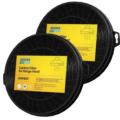 Obrázok produktu pre Sada dvoch aktívnych uhlíkových filtrov pre odsávače pár, priemer 210 mm, kompatibilná s modelom Bosch DHZ5140