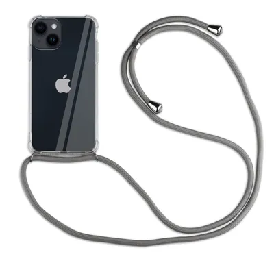 Produktbild von betterfon Handykette für Apple iPhone 14 Handyhülle mit Band Hülle mit Kordel Grau