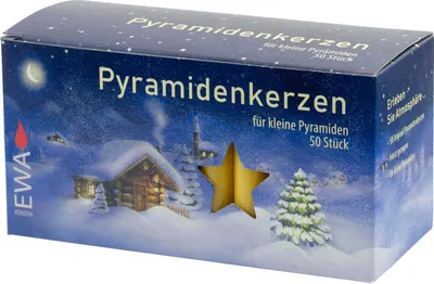 Produktbild von Pyramidenkerzen 50/500 natur für kleine Pyramiden, 50 Stück