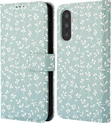 Image de imoshion Bibliothèque design pour le Samsung Galaxy A26 - Fleurs vertes fumées