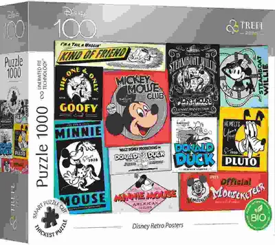 Produktbild von TREFL Puzzle UFT Disney 100 Jahre: Retro-Poster 1000 Teile