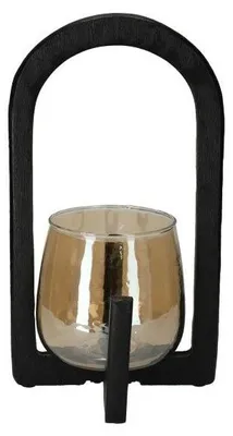Image de Lanterne Ravi de Jens Living – Noir – Ø 13 cm – Hauteur 22 cm