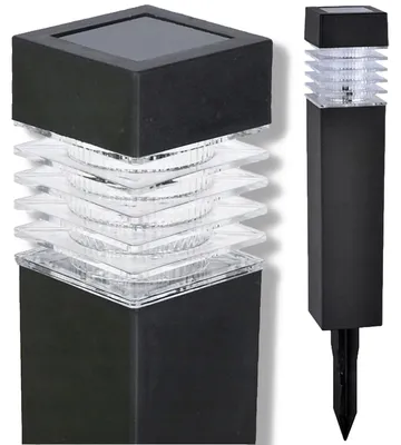 Produktbild von Solarleuchte Gartenleuchte LED Wegeleuchte Steckleuchte quadratisch warmweiß IP44 für Garten Terrasse Weg